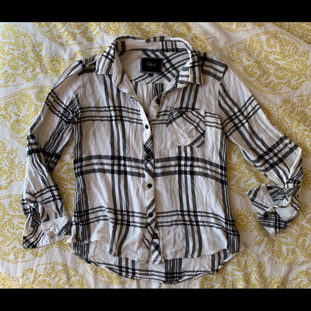 Rails black and white Flannel